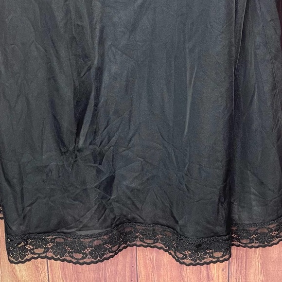 Vintage Vanity Fair Black Lace Slip Dress - Picture 2 of 5